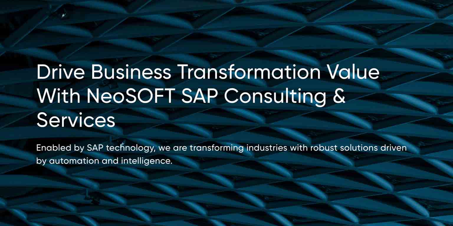 SAP Consulting Services & Software Solutions Company - NeoSOFT